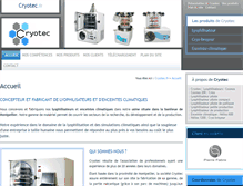 Tablet Screenshot of cryotec.fr